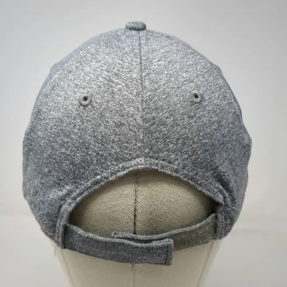 Baseball Cap Gray One Size Blank Jersey Sport Strapback Stretch Performance Hat